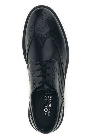 Schwarze Schnürschuhe aus echtem Leder von Pittarello, Modell Focus 224