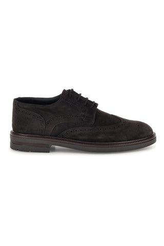 Dunkelbraune Schnürschuhe aus echtem Leder von Pittarello, Modell Focus 224