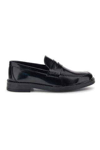 Schwarze Ledermokassins „Made in Italy“ von Pittarello, Modell Focus 102