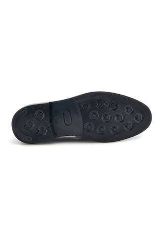 Schwarze Ledermokassins „Made in Italy“ von Pittarello, Modell Focus 102