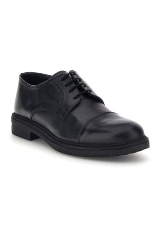 Scarpe stringate nere in vera pelle Pittarello focus 222