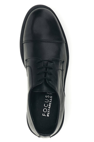 Scarpe stringate nere in vera pelle Pittarello focus 222
