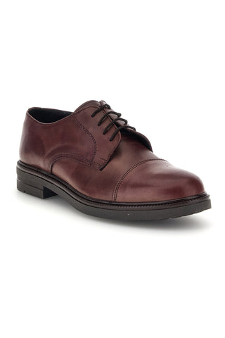 Scarpe stringate marroni in vera pelle Pittarello focus 222