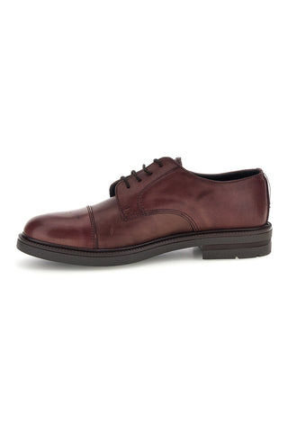 Scarpe stringate marroni in vera pelle Pittarello focus 222