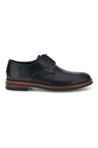 Scarpe stringate nere in vera pelle Made in Italy Pittarello 600