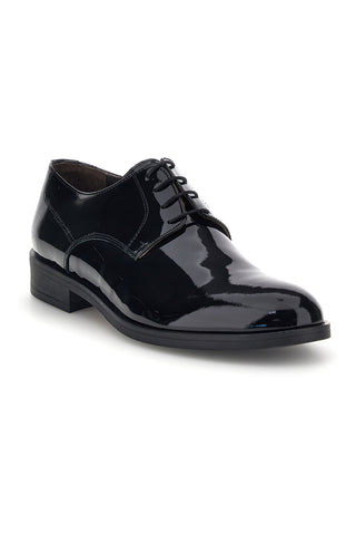 Scarpe stringate nere in vera pelle Made in Italy Pittarello 600