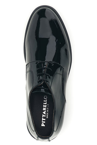 Scarpe stringate nere in vera pelle Made in Italy Pittarello 600
