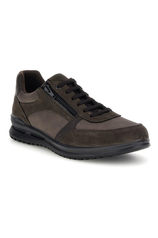 Braune Lederschuhe mit Schnürsenkeln von Marco Brandi, Größe 40