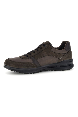 Braune Lederschuhe mit Schnürsenkeln von Marco Brandi, Größe 40