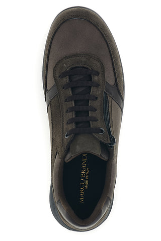 Braune Lederschuhe mit Schnürsenkeln von Marco Brandi, Größe 40