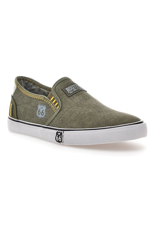 Route 66 Slip-on-Sneaker 21808 Militärgrün