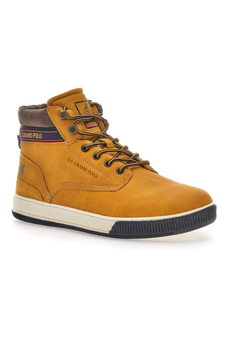 Ockerfarbene US Grand Polo Discovery Mid Sneakers