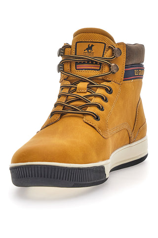 Ockerfarbene US Grand Polo Discovery Mid Sneakers