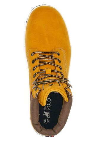 Ockerfarbene US Grand Polo Discovery Mid Sneakers