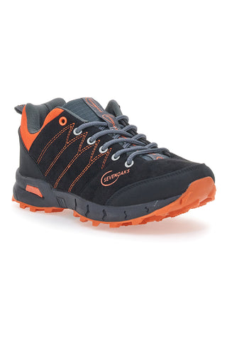 Scarponcino da Trekking Sevenoaks Nero-Arancione