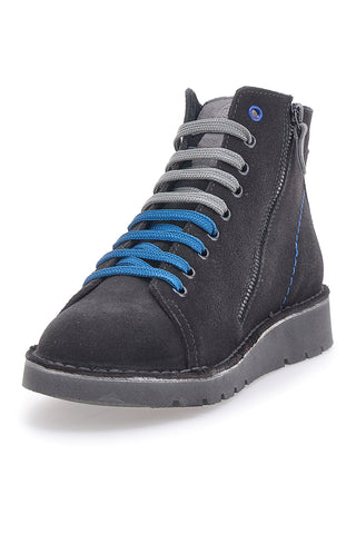 Graue Wildleder-Schnürschuhe Pittarello Tierra 1280