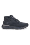 Schwarze Amsterdam-Sneaker mit Baumwollgürtel