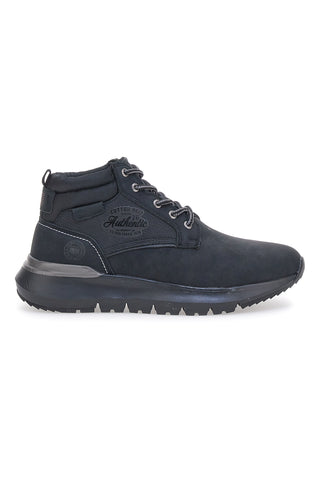 Schwarze Amsterdam-Sneaker mit Baumwollgürtel