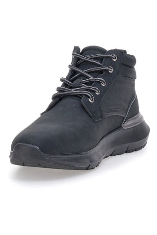 Schwarze Amsterdam-Sneaker mit Baumwollgürtel