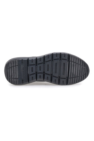 Schwarze Amsterdam-Sneaker mit Baumwollgürtel