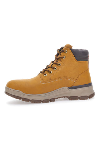 Ockerfarbener Nijmegen-Stiefel mit Baumwollgürtel