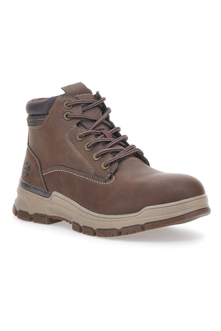 Brauner Nijmegen-Stiefel mit Baumwollgürtel