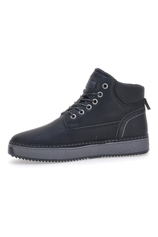 Scarpe Stringate Alte Nere Jhoes Land 324130