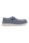 Blaue Slipper aus Sevenoaks-Stoff 1147