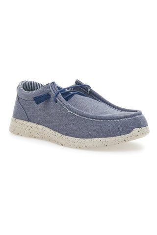 Blaue Slipper aus Sevenoaks-Stoff 1147