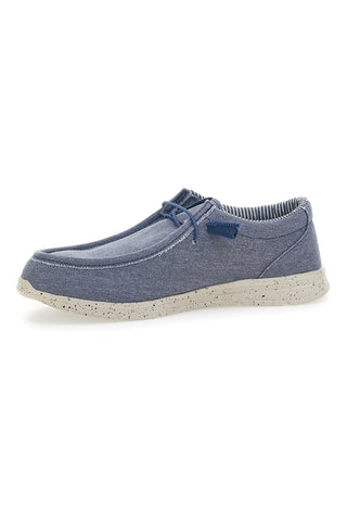 Blaue Slipper aus Sevenoaks-Stoff 1147