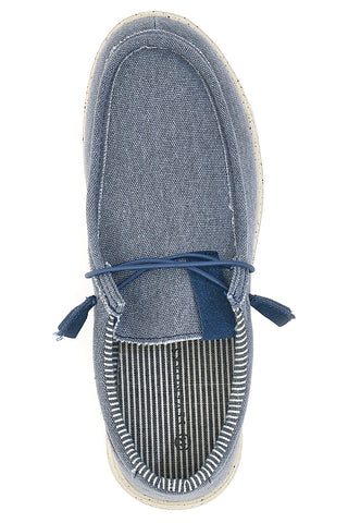 Blaue Slipper aus Sevenoaks-Stoff 1147