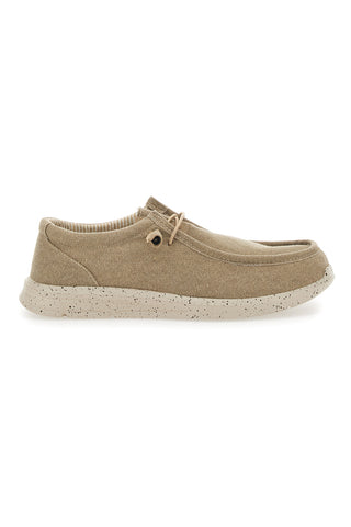 Sevenoaks Beige Canvas Mokassins 1147