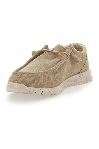 Mocassini in Tela Beige Sevenoaks 1147