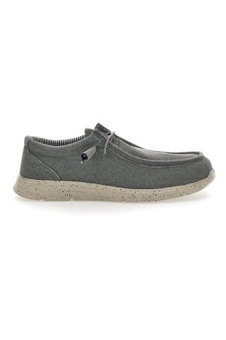 Sevenoaks graue Canvas-Mokassins 1147