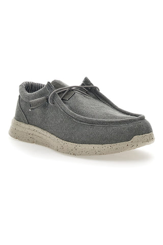 Sevenoaks graue Canvas-Mokassins 1147