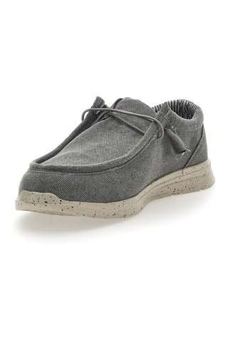 Sevenoaks graue Canvas-Mokassins 1147
