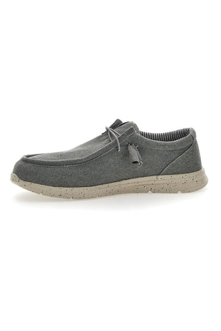 Sevenoaks graue Canvas-Mokassins 1147