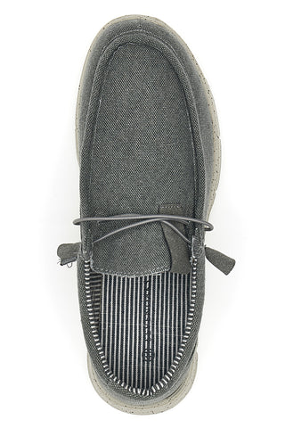 Sevenoaks graue Canvas-Mokassins 1147