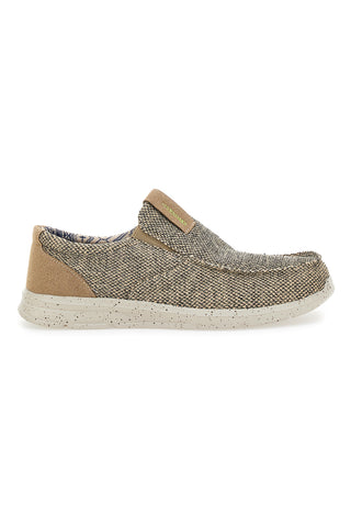 Braune Slipper aus Sevenoaks-Stoff 6909