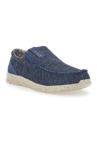 Sevenoaks Blaue Canvas-Mokassins 6909