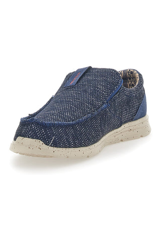 Sevenoaks Blaue Canvas-Mokassins 6909