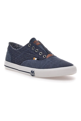 Sneakers Blu Jeans Slip-On Senza Lacci Route 66 01819