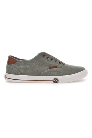 Route 66 Graue Canvas-Sneaker 91414