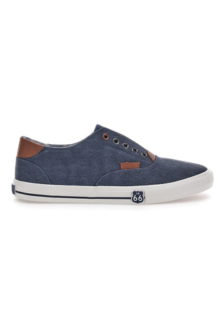 Route 66 Blaue Canvas-Sneaker 91414