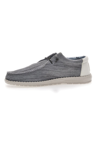 Route 66 Graue Canvas-Mokassins 41815