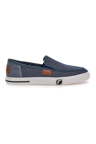 Sneakers Slip-On Blu in Tela Goodyear 41037