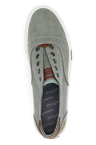 Sneakers Grigie in Tela senza Lacci Goodyear 41033