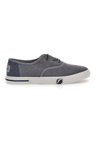 Graue Schnürschuhe aus Goodyear Canvas 41036