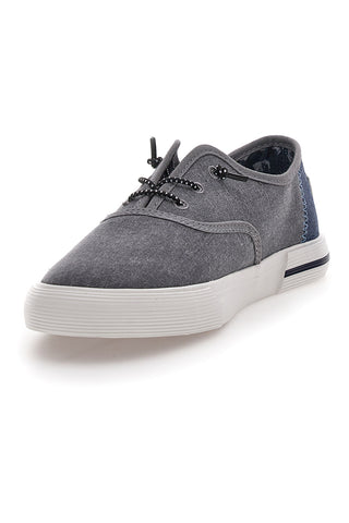 Graue Schnürschuhe aus Goodyear Canvas 41036