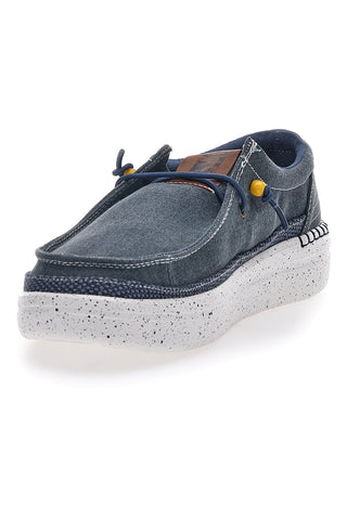 Marineblaue Mokassins 1701